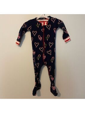 Hatley Holiday Candy Cane Sleeper 6-9 Months